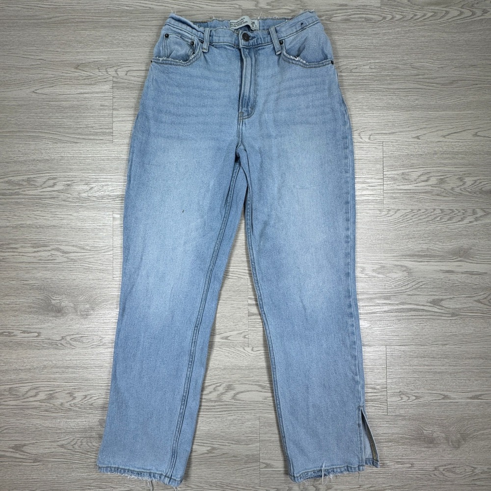 Abercrombie & Fitch Women's Jeans 90s Straight Ultra High Rise Blue 28/6R